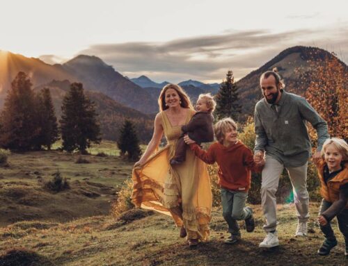 Familienfotos in den Bergen