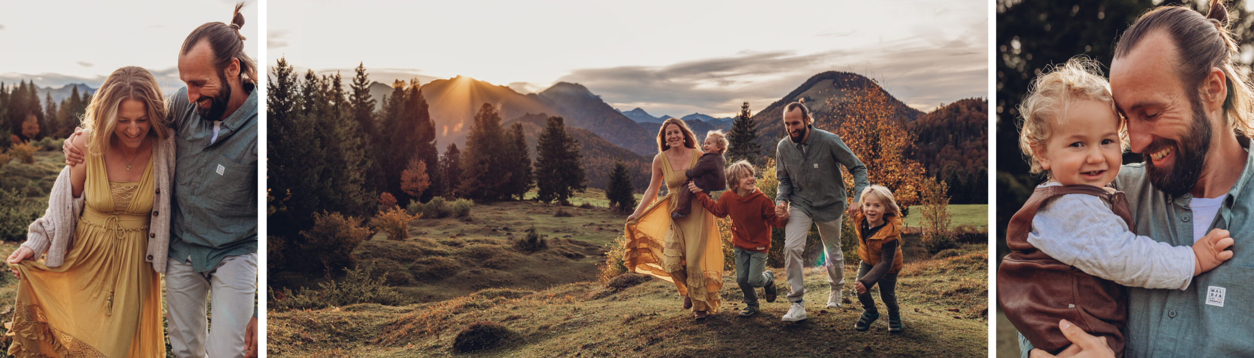 Familienbilder in den Bergen Alpen Chiemgau Rosenheim